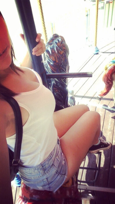 Desirable cutie in knee socks wants attention