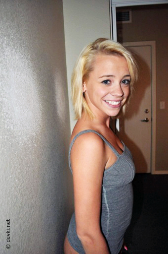 Blonde exhibitionist girlfriend pics and webcam spread shots