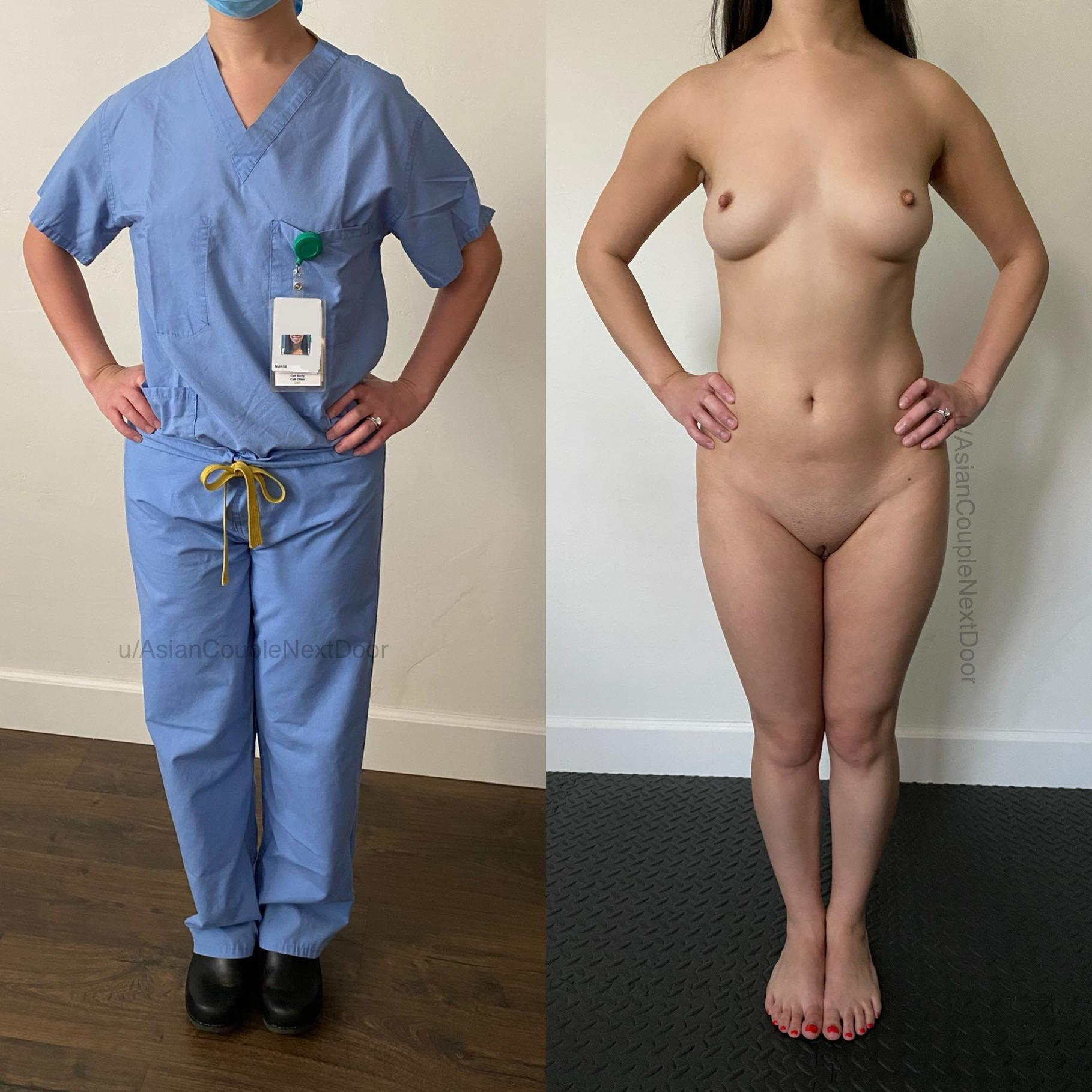 Just in case you were wondering what your nurse looked like naked!