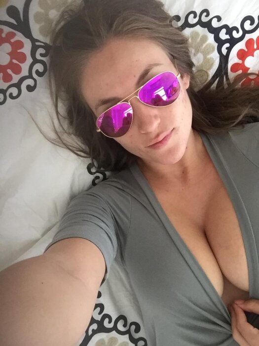 Gorgeous ass of tanned brunette