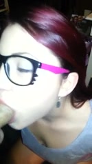 Girl oral sex with cum swallowing