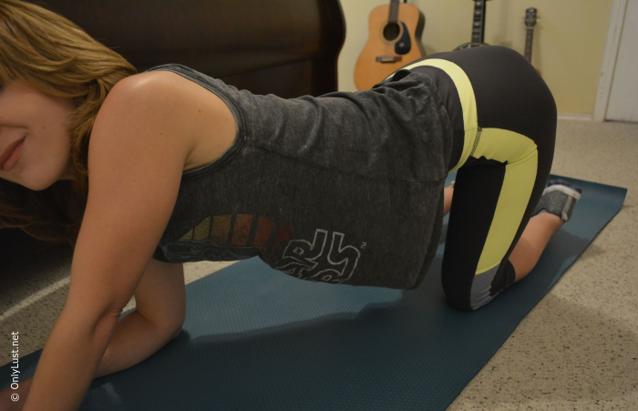 Sexy girl with an athletic body