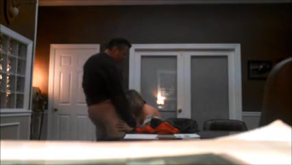 Fat guy gets a blowjob from a mature woman