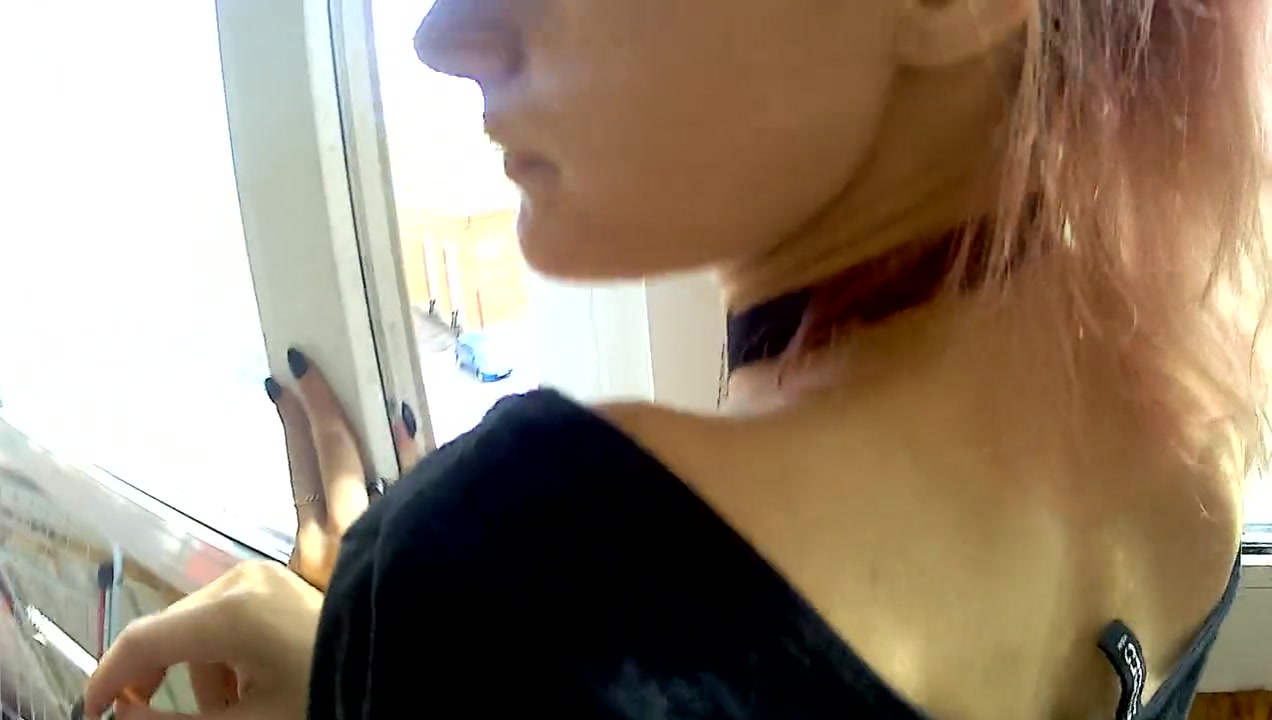 Sex on the balcony with my girlfriend