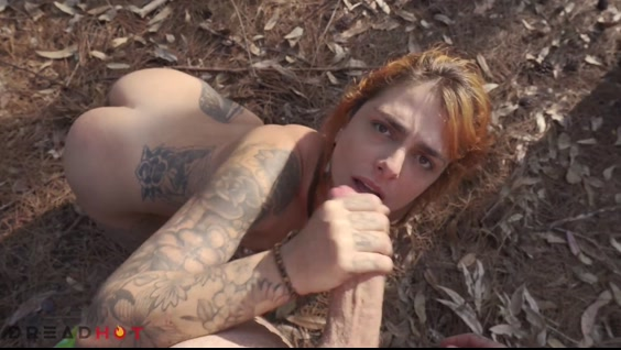 Couple having sex in a eucalyptus forest, very hot