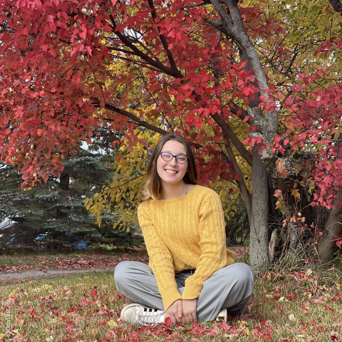 Teen Lillian shows her holes