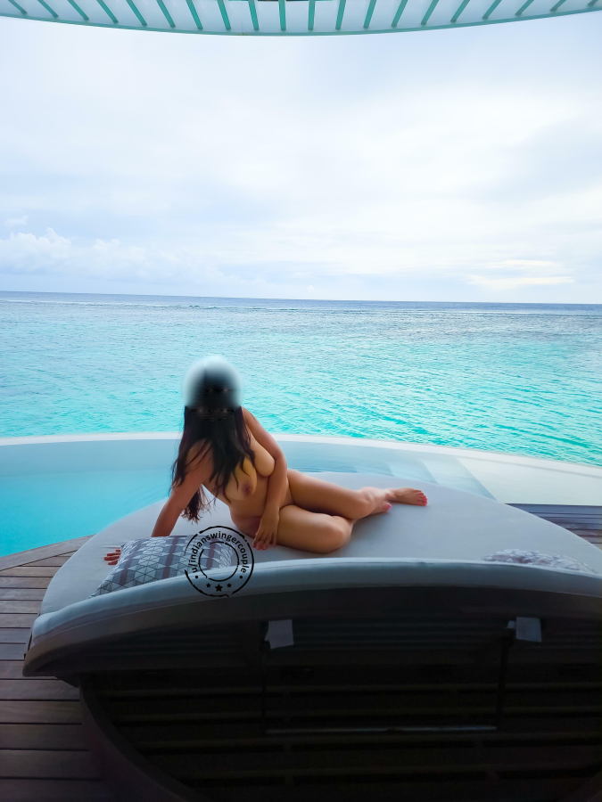 She Enjoying the Ocean while I enjoy my  View