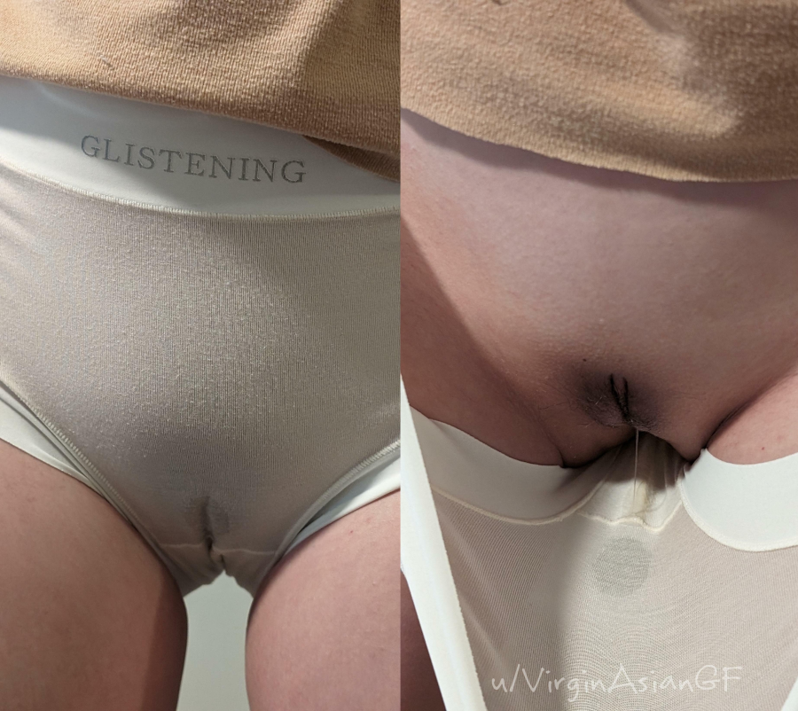 My petite pussy is "glistening" with girl cum for you...