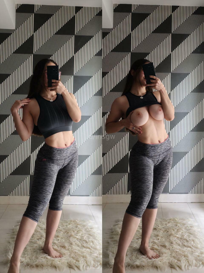 big tits & yogapants