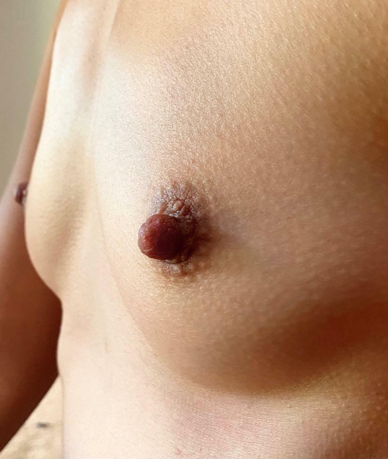 Just my small boobs and happy nipples  :)