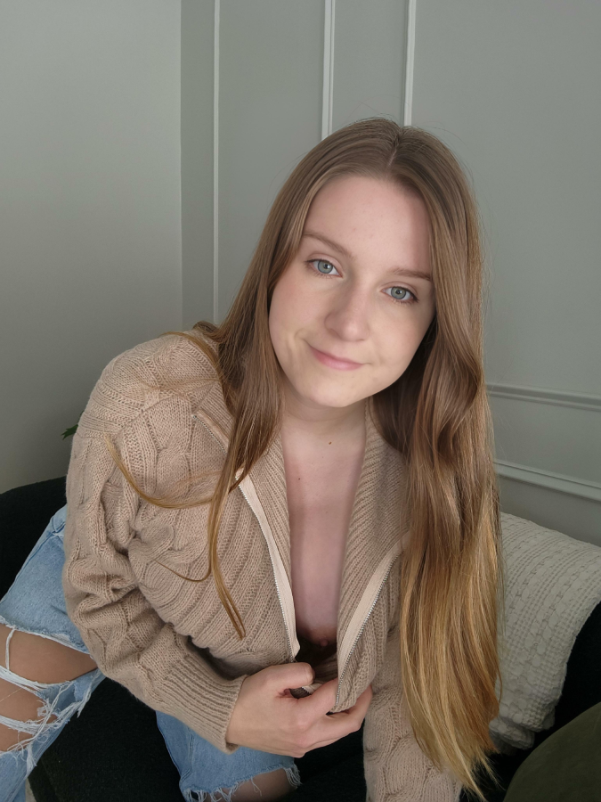 A tiny look down my sweater