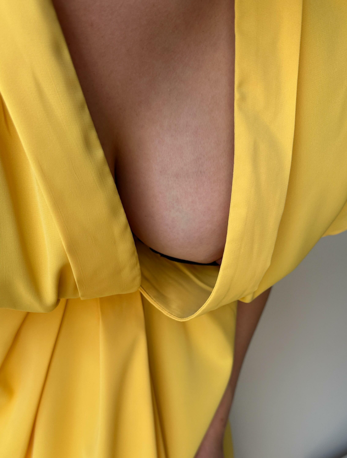 Would you like me to bend over a little more?