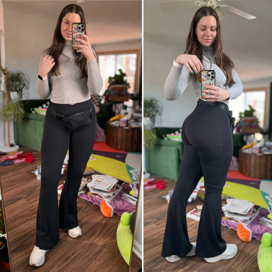 Dog walk outfit complete with husky hair on my pants