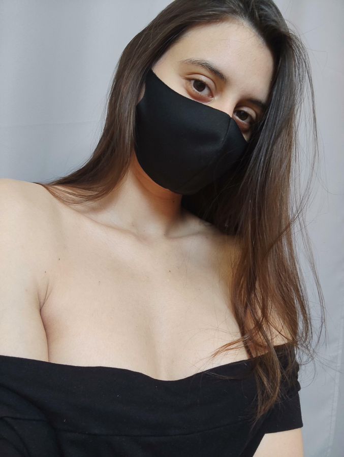 A little bit, but the boobs are still visible