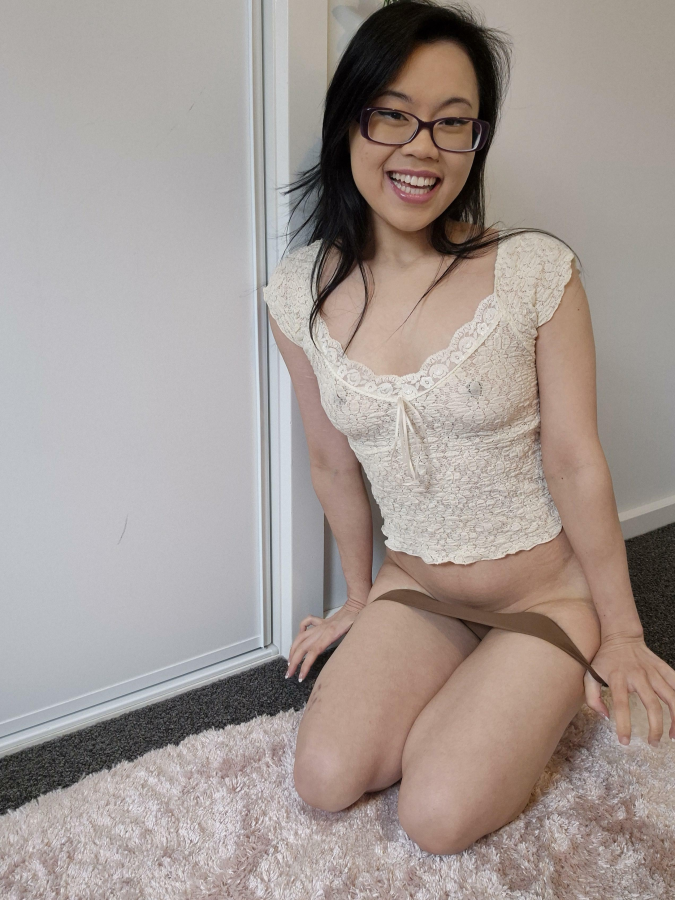 The person behind the camera just told me a joke