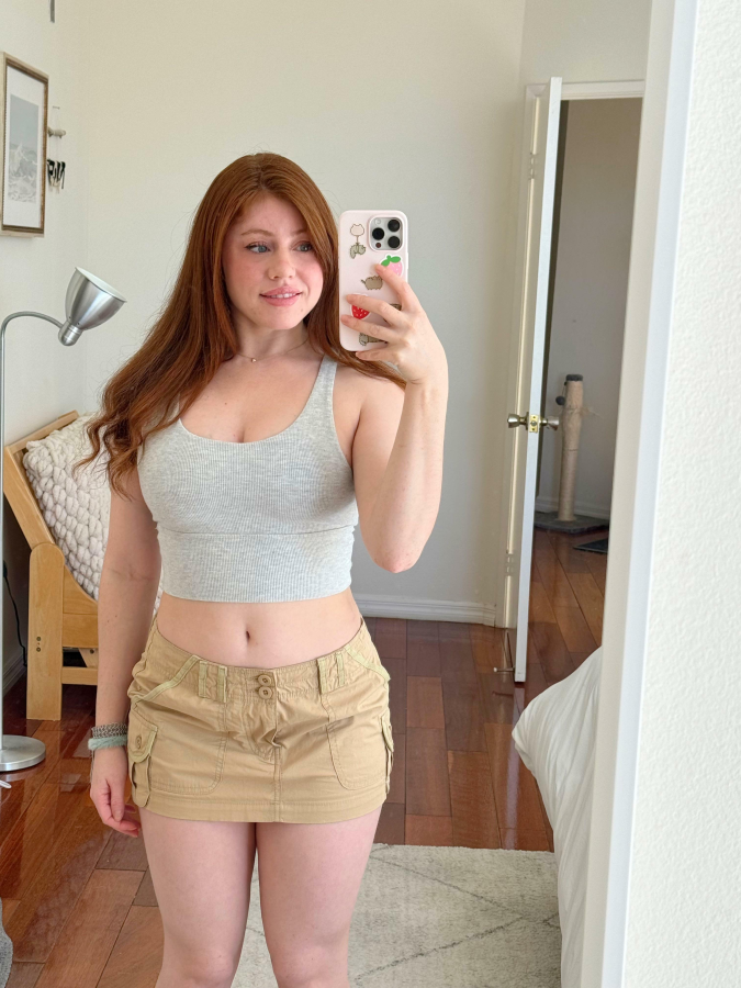 When I go out I try to rock my pale skin with pride! usually do this with a mini skirt ?